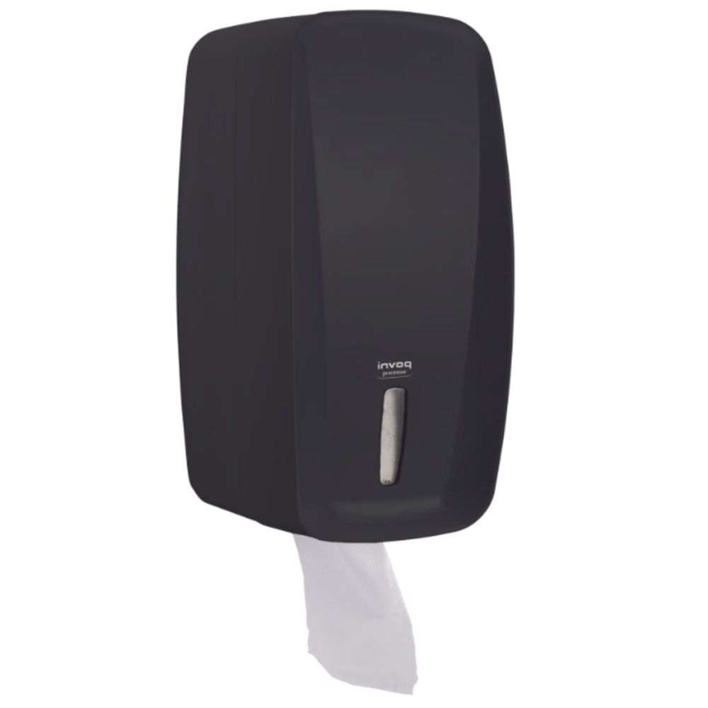 Dispenser papel higiênico cai cai Invoq preto Premisse