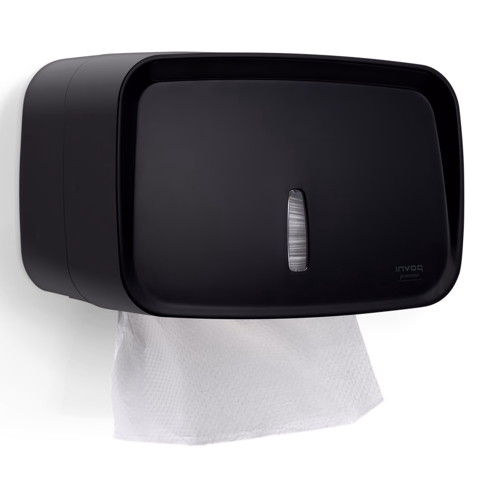 Toalheiro compact Invoq preto Premisse